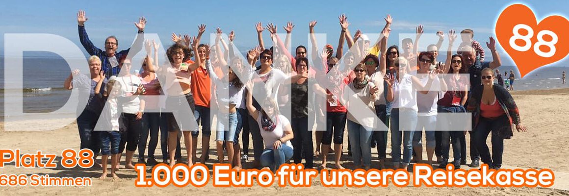 1000 Euro gewonnen: Danke für Eure Unterstützung   Chor TakeFour Ludwigshafen