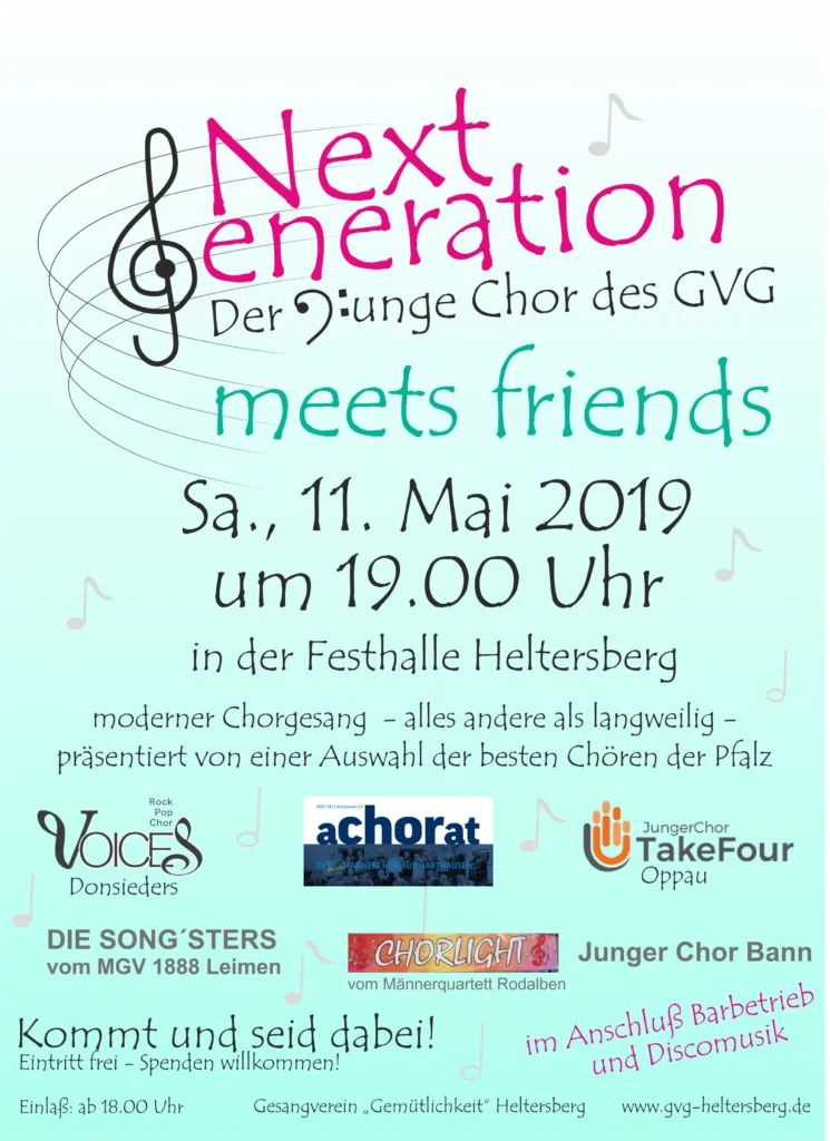 Ein Tag voller Musik   Chor TakeFour Ludwigshafen