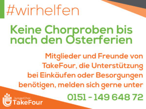 #wirhelfen   Chor TakeFour Ludwigshafen
