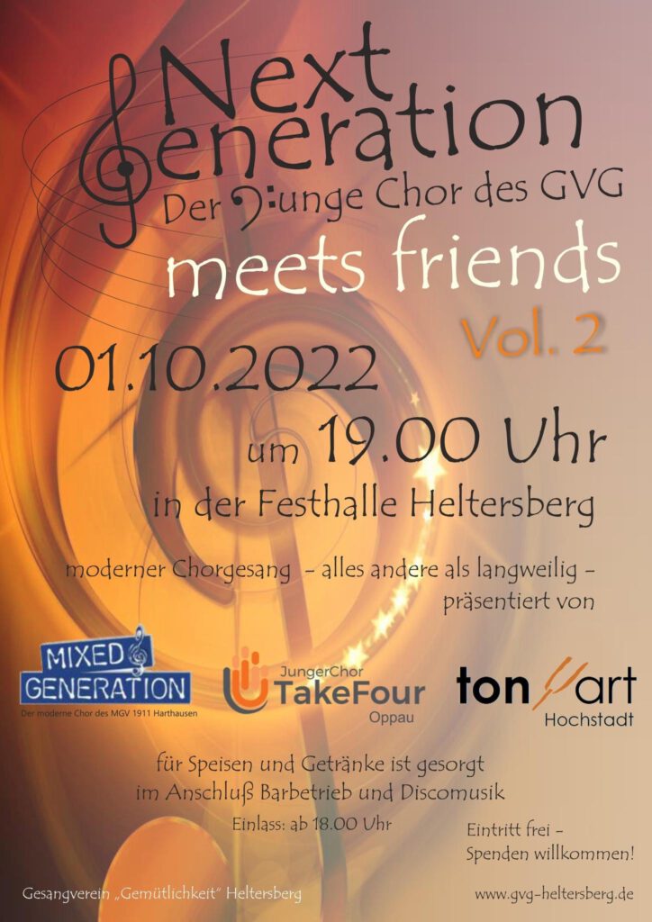 Ein tolles Konzert unter Freunden  Ein tolles Konzert unter Freunden   Chor TakeFour Ludwigshafen Chor TakeFour Ludwigshafen