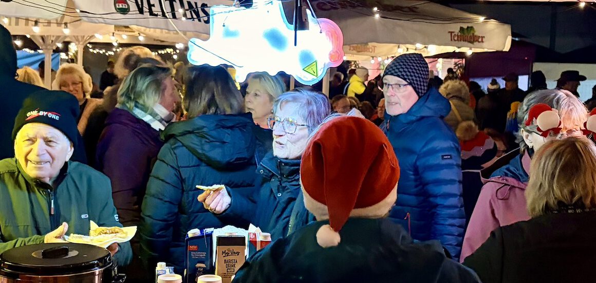 Waffelduft, Wintersonne und ein kleines Happy End - Christkindlmarkt Oppau/Edigheim   Chor TakeFour Ludwigshafen