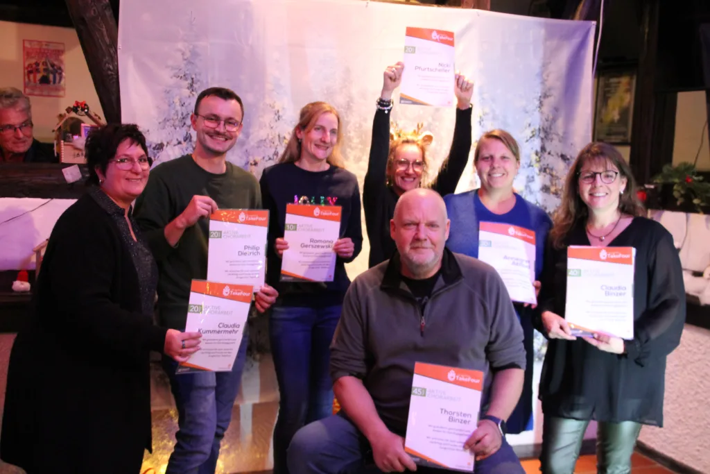 Weihnachtsglühen 2025: TakeFour blickt auf ein erfolgreiches Chorjahr zurück Weihnachtsglühen 2025  Chor TakeFour Ludwigshafen