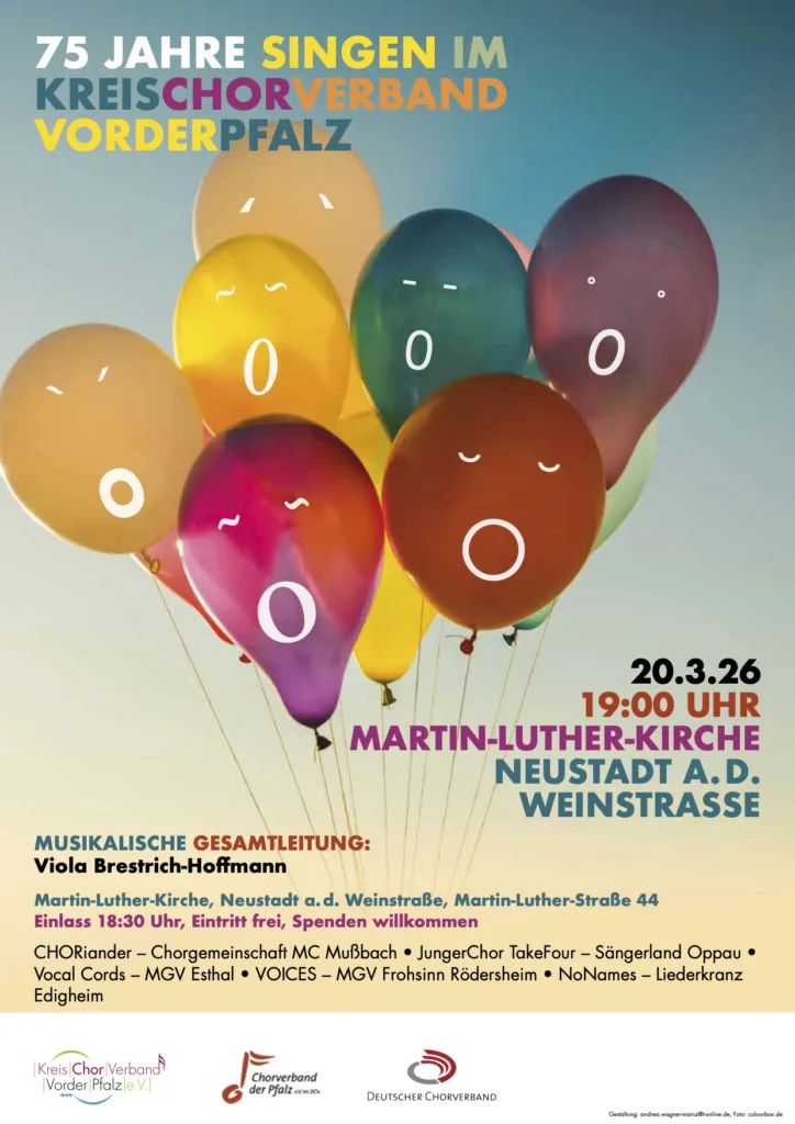 Chor Konzert Neustadt: 75 Jahre KreisChorVerband begeistert Chor Konzert Neustadt Chor TakeFour Ludwigshafen