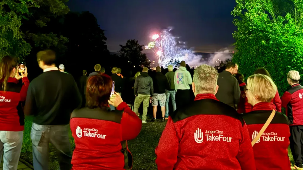 Vier Tage Lauterbach – und viel zu schnell vorbei Chor TakeFour Ludwigshafen - Feuerwerk Prämienmarkt Lauterbach